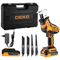 Сабельная пила Deko DKRS20 085-1070 (с 2-мя АКБ, кейс)