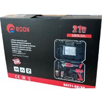 Наборы электроинструментов Edon OAF21-AD/AG (шуруповерт, болгарка, 2 АКБ, кейс)