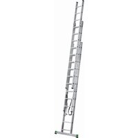 Лестница-стремянка Новая высота NV 223 алюминиевая трёхсекционная 3x12 ступеней
