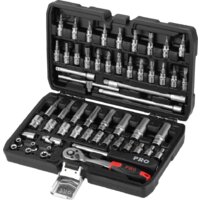 Набор трещотка с головками и битами PRO Startul Stuttgart PRO-056S (56 предметов)