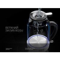 Электрический чайник Polaris PWK 1753CGL (черный/белый)