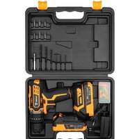 Ударная дрель-шуруповерт Deko DKCD20 Impact Set 063-4415 (с 2-мя АКБ 2 Ач, кейс)