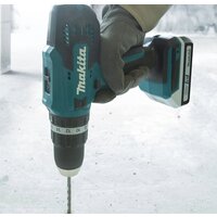 Ударная дрель-шуруповерт Makita HP488DWAE (с 2-мя АКБ, кейс)