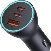 Автомобильное зарядное Baseus Golden Contactor Pro Triple Fast Charger Car Charger 65W CGJP010013 (темно-серый)