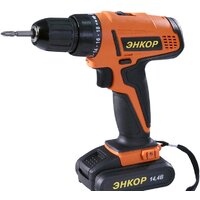 Дрель-шуруповерт Энкор ДША-2 14.4ЭР/10Л 50024 (с 2-мя АКБ 1.5 Ah)