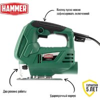 Электролобзик Hammer LZK650LE