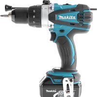 Ударная дрель-шуруповерт Makita DHP458RFE (с 2-мя АКБ, кейс)