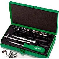Набор трещотка с головками Toptul GCAD1702 17 предметов