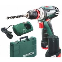 Дрель-шуруповерт Metabo PowerMaxx BS Quick Basic 600156500 (с 2-мя АКБ, кейс)