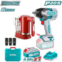 Наборы электроинструментов Total TOSLI240313 (гайковерт, миксер, 1 АКБ, кейс)