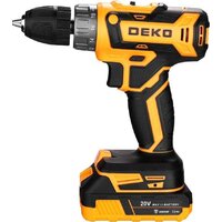 Дрель-шуруповерт Deko GCD20DU PRO Set63 083-1039 (с 2-мя АКБ, кейс)