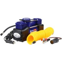 Автомобильный компрессор Nova Bright АК-75L (двухпоршневой, мет. корпус, LED-фонарь, сумка)