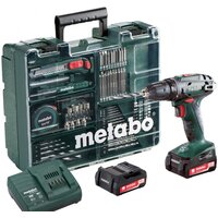 Дрель-шуруповерт Metabo BS 14.4 SET 602206880 (с 2-мя АКБ, набор оснастки, кейс)