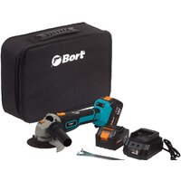 Угловая шлифмашина Bort BWS-18Li-125 (с 2-мя АКБ)