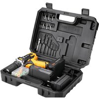 Дрель-шуруповерт Deko DKCD20FU-Li SET 63 063-4093 (с 2-мя АКБ, кейс, набор оснастки)