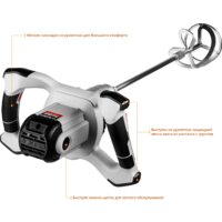 Строительный миксер Зубр МР-1400-2