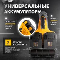Ручная воздуходувка Denzel RB180-36 59610 (с 2-мя АКБ) Ручная воздуходувка Denzel RB180-36 59610 (с 2-мя АКБ)