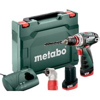 Дрель-шуруповерт Metabo PowerMaxx BS Quick Basic 600156950 (с 2-мя АКБ, кейс, 2 патрона)