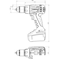 Дрель-шуруповерт Metabo BS 18 LT Compact 602102530 (с 2-мя АКБ, кейс)