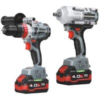 Наборы электроинструментов Profipower ProfiSet-2С18 E0221 (шуруповерт, гайковерт, 2 АКБ, кейс)