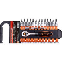 Набор трещотка с головками и битами PRO Startul PRO-028 28 предметов