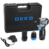 Дрель-шуруповерт Deko Loner 12V PRO 085-1122 (с 2-мя АКБ, кейс)