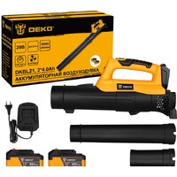 Ручная воздуходувка Deko DKBL21 SET 063-4361 2023 (с 2-мя АКБ)