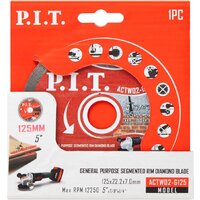 Отрезной диск алмазный  P.I.T. ACTW02-G125