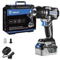 Гайковерт Deko ZKIS20 Pro Max 083-1089 (с 1-им АКБ, кейс)