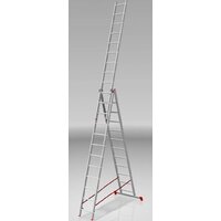 Лестница-стремянка Новая высота NV 223 алюминиевая трёхсекционная 3x12 ступеней