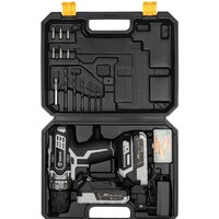 Дрель-шуруповерт Deko DKCD20 Black Edition SET 3 063-4050 (с 2-мя АКБ, кейс)