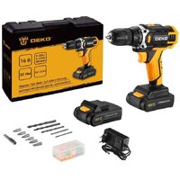 Дрель-шуруповерт Deko Sharker 16V Set 63 083-1041 (с 2-мя АКБ, кейс)