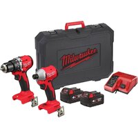 Наборы электроинструментов Milwaukee M18 BLCPP2A-402C 4933492827 (шуруповерт, винтоверт, 2 АКБ, кейс)