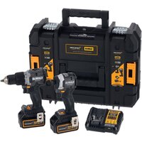Наборы электроинструментов DeWalt DCK200MP2T (шуруповерт, винтоверт, 2 АКБ, кейс)
