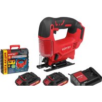 Электролобзик Wortex CJS 6529 (с 2-мя АКБ, кейс)