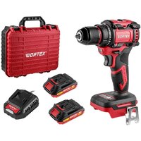Дрель-шуруповерт Wortex BD 2025 DLi 1329837 (с 2-мя АКБ, кейс)
