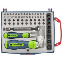 Набор отвертка с битами и головками СибрТех 13363 (61 предмет)