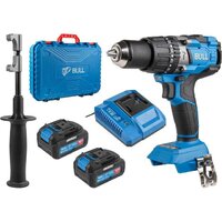Ударная дрель-шуруповерт Bull SR 1805 (с 2-мя АКБ 4 Ah, кейс)