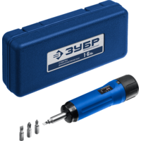 Динамометрическая отвертка с набором Зубр 64015