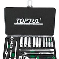 Набор трещотка с головками Toptul GCAD1822 18 предметов