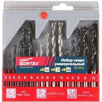Набор сверл Wortex WDBS000U11614 (16 предметов)