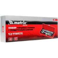 Набор трещотка с головками Matrix 13526 (12 предметов)