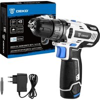Дрель-шуруповерт Deko DKCD12V Snow White Set1 083-1106 (с 1-им АКБ)