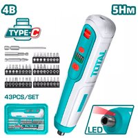 Электроотвертка Total TSDLI04062 (с АКБ, кейс)