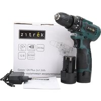 Дрель-шуруповерт Zitrek Green 12V Plus 085-1014 (с 2-мя АКБ)