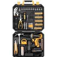 Дрель-шуруповерт Deko DKCD20FU-Li SET 195 063-4135 (с 2-мя АКБ, кейс, набор оснастки)