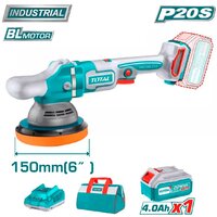 Полировальная машина Total TAPLI20151 (с 1-им АКБ, сумка)