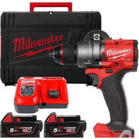 Дрель-шуруповерт Milwaukee M18 FUEL M18FDD3-502X 4933479863 (с 2-мя АКБ 5 Ач, кейс)