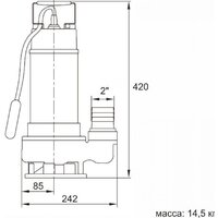 Фекальный насос A&P Marvel 1200 FE 333/12