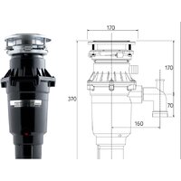 Измельчитель пищевых отходов Bone Crusher BC 810-SL